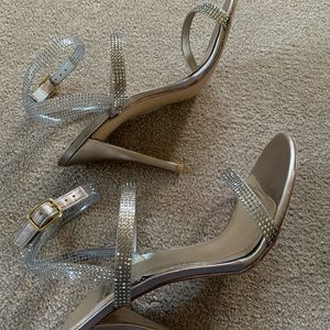 Stuart Weitzman sparkly scrappy heels